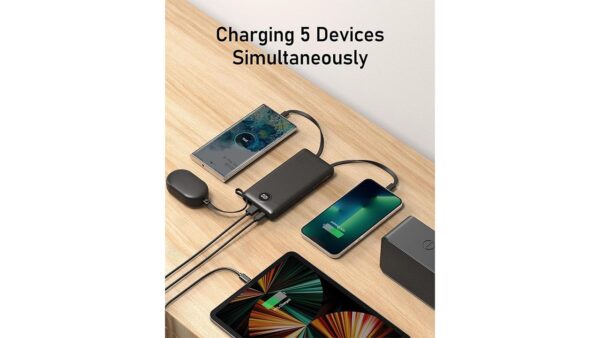 VEEKTOMX Portable Charger with Built-in Cables 10000mAh Power Bank for iPhone Slim Fast Charge USB C Battery Pack Travel Essentials Powerbank Compatible with iPhone, Samsung, Android, etc - Image 5
