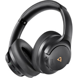 1Mii Y8 Hybrid Active Noise Cancelling Headphones, Hi-Res LDAC Wireless Audio, 75H Ultra-Long Playtime, Comfort Fit & Foldable Over Ear Bluetooth Headphones for Travel, Home, Office -Black