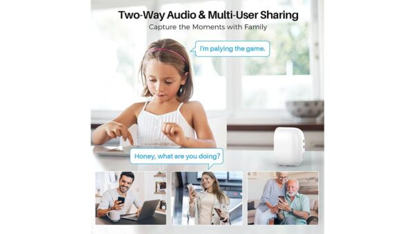 Security Cameras Wireless Outdoor, Outside Cameras for Home Security with AI Motion Detection, Battery Powered, 2K Color Night Vision, IP66 Weatherproof, 2-Way Talk, SD/Cloud Storage (4 Packs) - Image 4