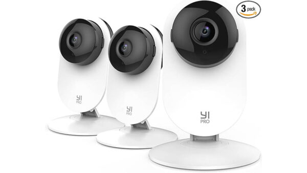 YI Pro 2K 3PC Home Security Camera, 2.4GHz Indoor Cameras for Home Security with Person, Vehicle, Animal Smart Detection, Phone App for Baby,