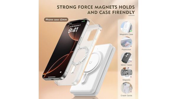 Magnetic Wireless Charger for iPhone: 3 in 1 Travel Charging Station for Apple Devices for iPhone 16 15 14 13 12 Pro Max Plus - Foldable Charging Pad for Apple Watch Series & Airpods 4 3 2 Pro - Image 4