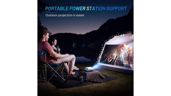 Mini Projector for iPhone, ELEPHAS 2024 Upgraded 1080P HD Projector, 8000L Portable Projector with Tripod, Movie Projector Compatible with Android/iOS/Windows/TV Stick/HDMI/USB - Image 4