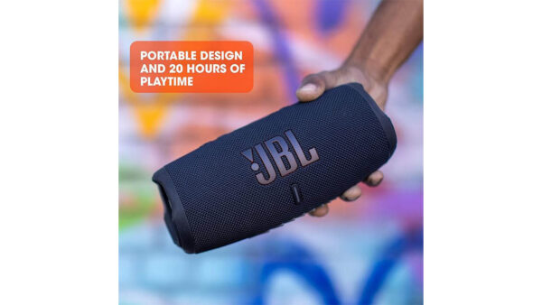 JBL CHARGE 5 - Portable Waterproof (IP67) Bluetooth Speaker with Powerbank USB Charge out, 20 hours playtime, JBL Partyboost (Black)