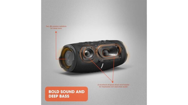 JBL CHARGE 5 - Portable Waterproof (IP67) Bluetooth Speaker with Powerbank USB Charge out, 20 hours playtime, JBL Partyboost (Black) - Image 2